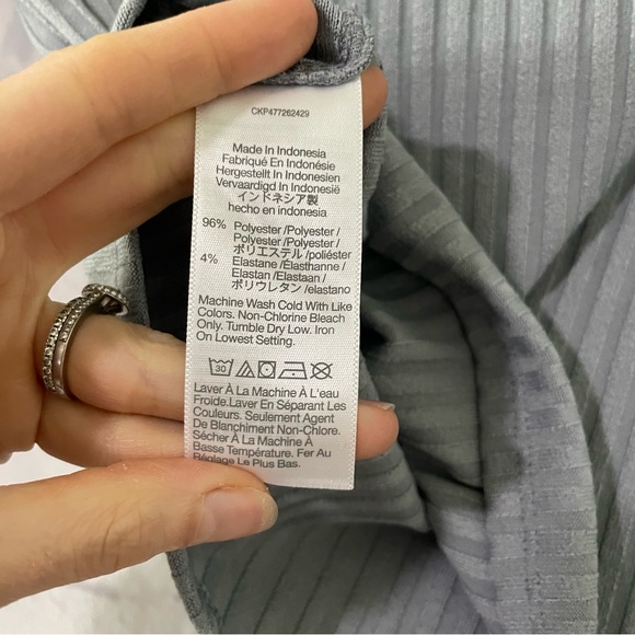 Madewell | NWT Ribbed Square Neck Long Sleeve Tee - Picture 10 of 12